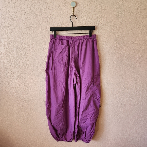 Urban Outfitters Jana Balloon Nylon Purple Cargo Pants - Picture 5 of 8